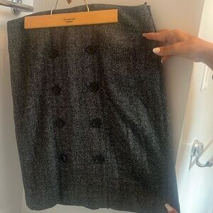 Anne Klein herringbone stretch knit skirt